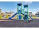 Modern playground with slides and climbing structures at 1082 Stubble Run, Danville, IN 46122