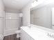 Bathroom boasts double vanity and a shower/tub combo at 2400 Oakmont Dr, Plainfield, IN 46168