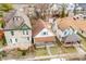 Aerial view of three houses with varying architectural styles at 2439 N Kenwood Ave, Indianapolis, IN 46208