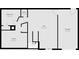 Lower level floor plan showing a large den and garage at 3867 Richelieu Rd, Indianapolis, IN 46226