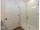 Clean and modern walk-in shower with glass enclosure at 3923 Holly Brook Dr, Westfield, IN 46062