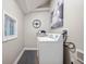 Convenient laundry room with washer and dryer hookups at 413 E Caven St, Indianapolis, IN 46225