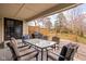 Deck with seating area and built-in grill at 4564 Bayberry Ln, Zionsville, IN 46077