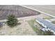 Aerial view showcasing the home's backyard and rural setting at 4726 E 210 N, Lebanon, IN 46052