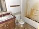 Bathroom with a bathtub, toilet and sink at 4726 E 210 N, Lebanon, IN 46052