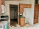 Kitchen with wood cabinets, teal countertops, and appliances at 4726 E 210 N, Lebanon, IN 46052