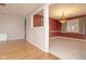 Dining room with hardwood floors and a chandelier at 8105 Allisonville Rd, Indianapolis, IN 46250