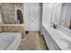 Large bathroom with double sinks and a separate shower at 2034 Buckthorn Dr, Columbus, IN 47201