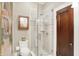 Spa-like bathroom with a glass shower and updated fixtures at 4621 N Meridian St, Indianapolis, IN 46208
