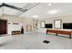 Finished three-car garage, featuring built-in storage and TV at 4621 N Meridian St, Indianapolis, IN 46208