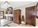 Modern kitchen features custom cabinetry and a view into adjoining living space at 4621 N Meridian St, Indianapolis, IN 46208