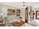 Cozy living room with a neutral sofa and exposed brick detail at 4621 N Meridian St, Indianapolis, IN 46208