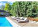 Relaxing pool area with lounge chairs and patio furniture at 4621 N Meridian St, Indianapolis, IN 46208