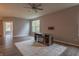 Living room featuring hardwood floors and a fireplace at 154 Darrough Dr, Greenwood, IN 46143