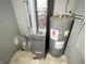 Unfinished basement with Goodman furnace and water heater at 2134 Pleasant St, Indianapolis, IN 46203