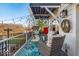 Relaxing back deck overlooking the river, complete with seating at 2222 E 75Th St, Indianapolis, IN 46240