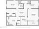 Basement floor plan including bedrooms, bathroom, living area, and closets at 2222 E 75Th St, Indianapolis, IN 46240