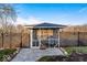 Screened gazebo overlooking the water, perfect for relaxing at 2222 E 75Th St, Indianapolis, IN 46240