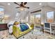 Main bedroom with a queen bed and access to a private balcony at 2222 E 75Th St, Indianapolis, IN 46240