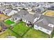 Aerial view of community homes with fenced backyards at 15418 Fenchurch Dr, Westfield, IN 46074