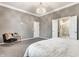 Main bedroom with ensuite bathroom and a chandelier at 1915 Granville Dr, Westfield, IN 46074