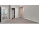 Bedroom with sliding door closet and carpet flooring at 336 Bluestem Ln, Whiteland, IN 46184