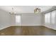 Bright dining room with hardwood floors and natural light at 336 Bluestem Ln, Whiteland, IN 46184