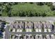 High-angle view of townhome community with a green space at 470 Chimney Rock Dr, Carmel, IN 46032