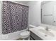 Clean bathroom with shower/tub combo and vanity at 2539 Shadowbrook Trce, Greenwood, IN 46143