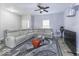 Spacious living room with a large sectional sofa and a contemporary coffee table at 2539 Shadowbrook Trce, Greenwood, IN 46143