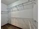 Large walk-in closet with wire shelving at 5375 E Commons West Dr, Mooresville, IN 46158