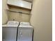 Laundry room with washer, dryer, and overhead cabinets at 5375 E Commons West Dr, Mooresville, IN 46158