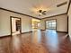 Spacious living area with hardwood floors and open concept design at 5375 E Commons West Dr, Mooresville, IN 46158