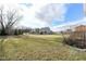 Large backyard with grassy area, providing ample space for outdoor activities at 6927 Park Grove Blvd, Whitestown, IN 46075
