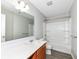 Simple bathroom with single vanity and shower/tub combo at 6927 Park Grove Blvd, Whitestown, IN 46075