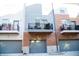 Modern townhouses with private balconies and attached garages at 743 Bates St, Indianapolis, IN 46202