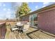 Deck with patio furniture, overlooking the backyard at 10402 N State Road 9, Pendleton, IN 46064