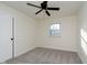 Bright bedroom with neutral walls and carpet at 3807 Wyandotte Trl, Indianapolis, IN 46240