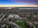 Aerial view of house near the lake and other homes at 9655 Highland Springs N Dr, McCordsville, IN 46055