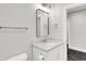 Basement bathroom with modern vanity and fixtures at 2829 Macpherson Ave, Indianapolis, IN 46205