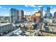 Multi-unit building, aerial view, city skyline in background at 355 E Ohio E St # 324, Indianapolis, IN 46204