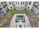 Community courtyard with pond and seating area at 355 E Ohio E St # 324, Indianapolis, IN 46204