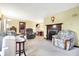 Living room with fireplace and comfortable seating at 6277 E 169Th St, Noblesville, IN 46062