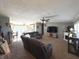 Spacious living room with sectional sofa and fireplace at 985 Weber W Rd, Greenfield, IN 46140