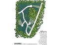 Map of The Sanctuary, a new community with 21 wooded homesites at 7420 Creekbed Ln, Indianapolis, IN 46256