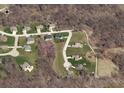 Aerial view of residential lot in established neighborhood at 2086 N Cobblestone Ct, Martinsville, IN 46151