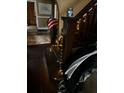 Image of a staircase with string lights, showcasing a charming interior detail at 726 Dorman St, Indianapolis, IN 46202