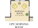 Optional morning room features two chairs and a table at 3798 Andean Dr, Bargersville, IN 46106