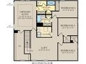 Second floor plan with owner's suite, loft, and 3 bedrooms at 3798 Andean Dr, Bargersville, IN 46106