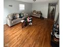Living room with hardwood floors and couches at 533 Lynn St, Indianapolis, IN 46222